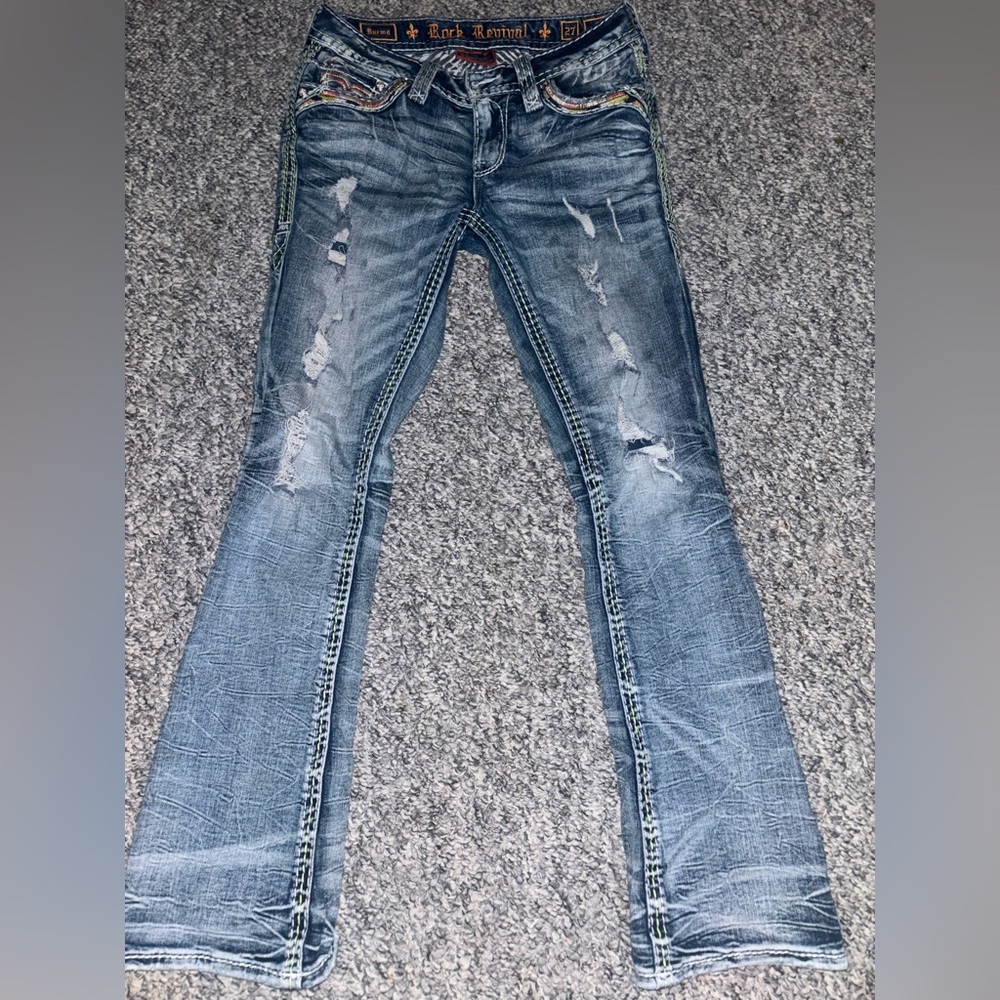 Boot Cut Burma Rock Revival Jeans